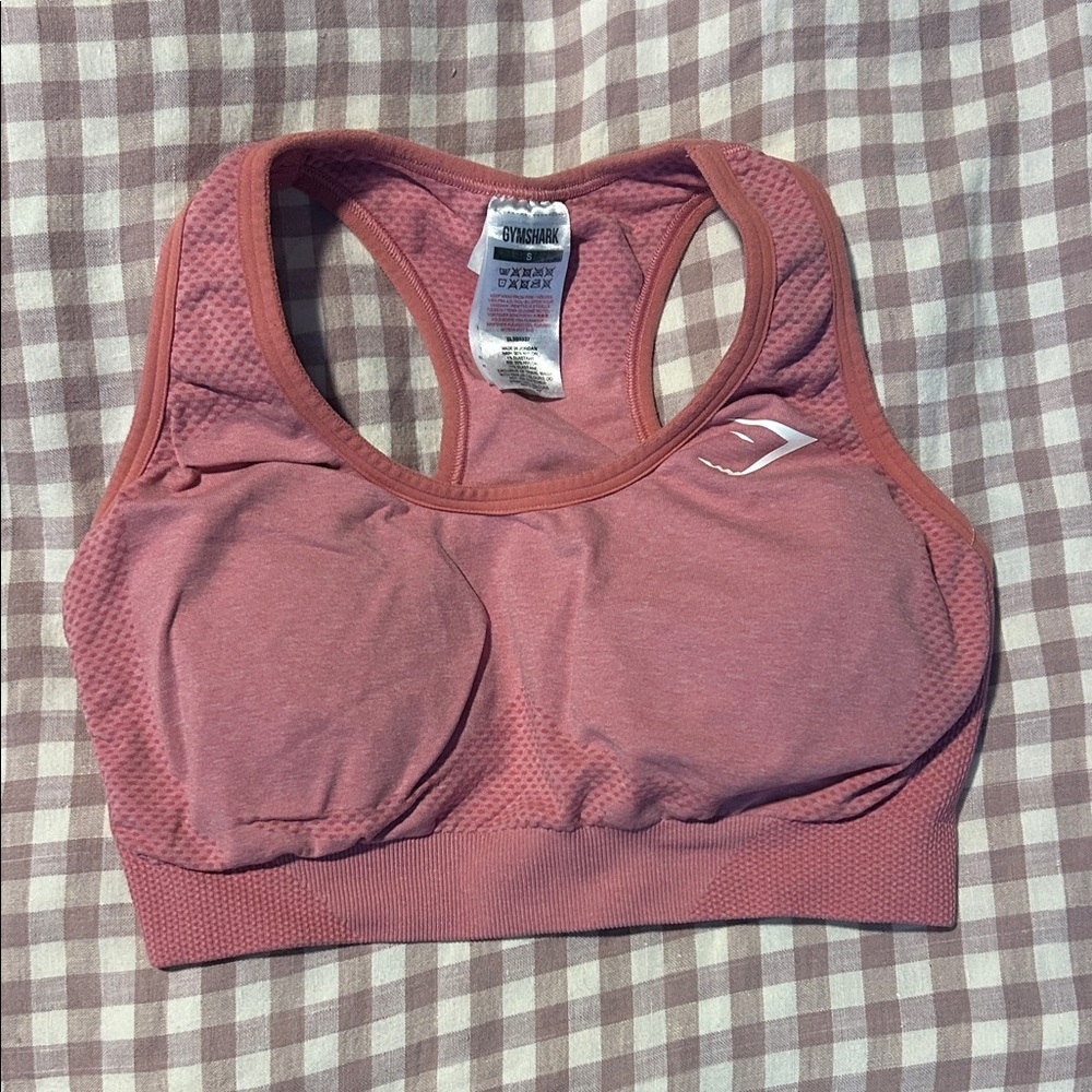 Gymshark Racerback Sports Bra - Rose Pink
